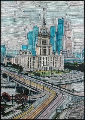 Забиронин Андрей Николаевич. Вид с Краснопресненской набережной 